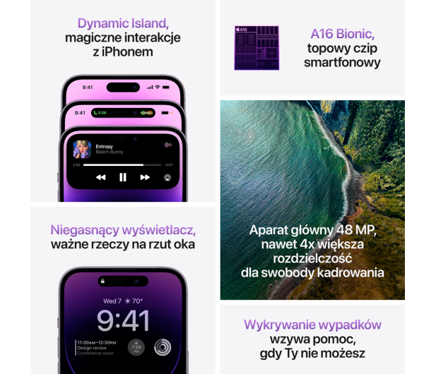 Apple SMARTFON APPLE iPhone 14 Pro Max 256GB Gwiezdna Czerń MQ9U3P - 1463992 - zdjęcie 4